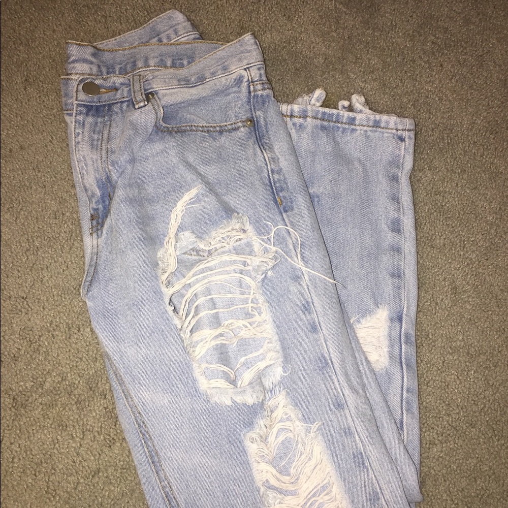 Brandy Melville Distressed Mom Jeans